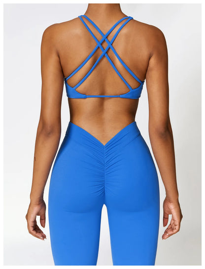 Legging Flare Femme Sculptant Taille Haute en V Effet Galbe BootyLift - Belle Aura
