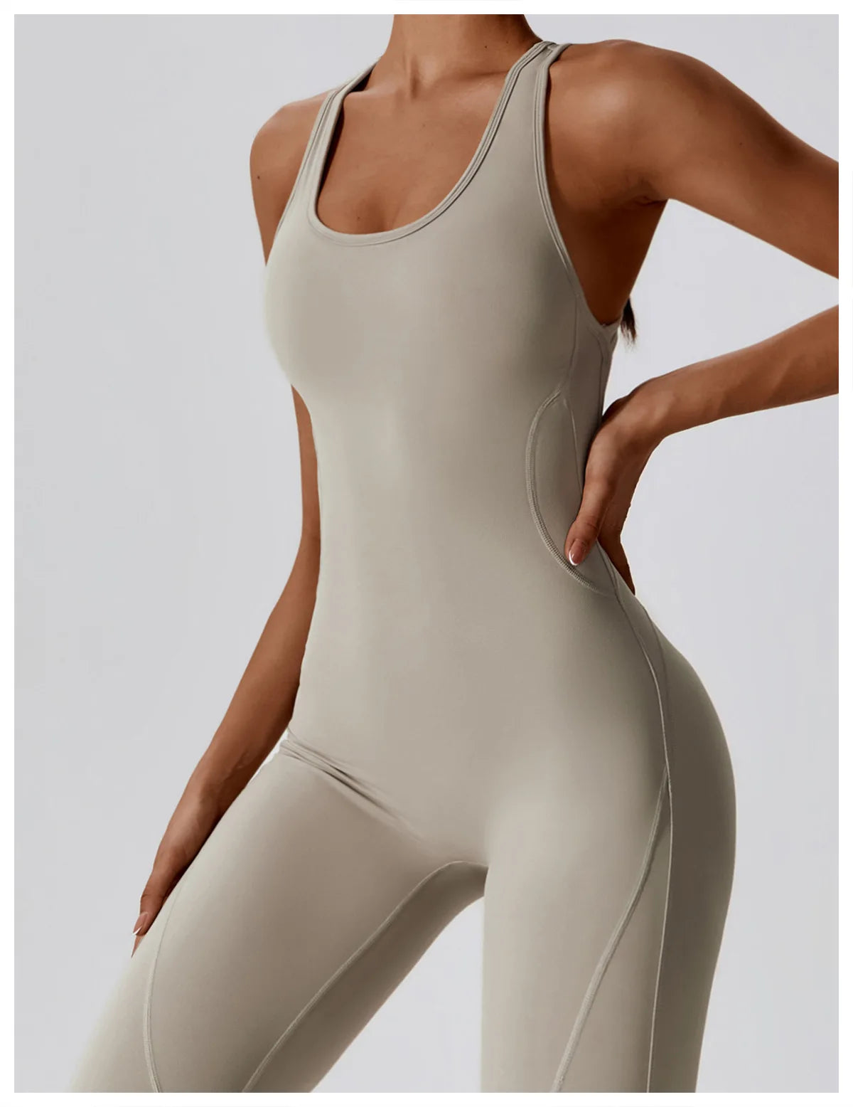 Combinaison Gainante Sport Femme Tissu Technique Extensible Maintien Total - Belle Aura