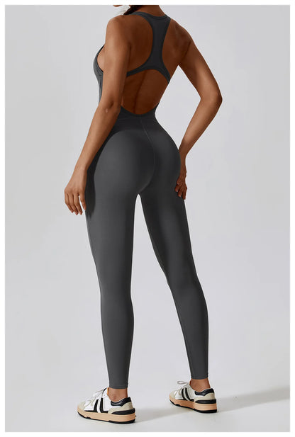 Combinaison Gainante Sport Femme Tissu Technique Extensible Maintien Total - Belle Aura