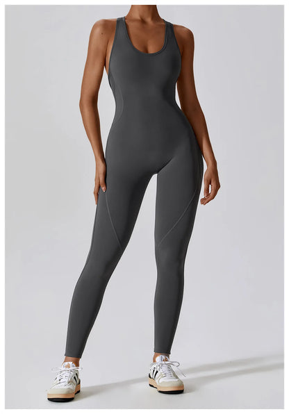 Combinaison Gainante Sport Femme Tissu Technique Extensible Maintien Total - Belle Aura