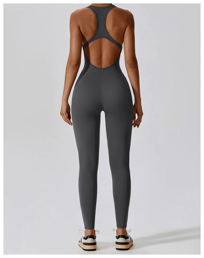 Combinaison Gainante Sport Femme Tissu Technique Extensible Maintien Total - Belle Aura