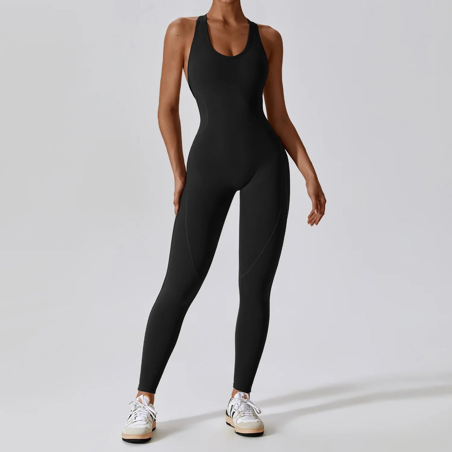 Combinaison Gainante Sport Femme Tissu Technique Extensible Maintien Total - Belle Aura