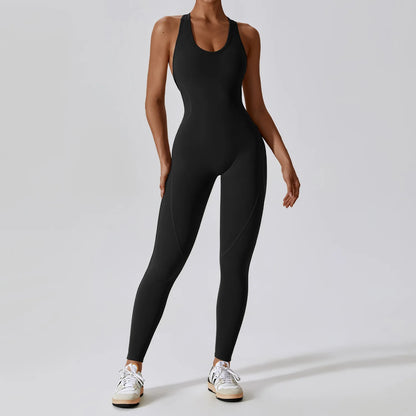 Combinaison Gainante Sport Femme Tissu Technique Extensible Maintien Total - Belle Aura